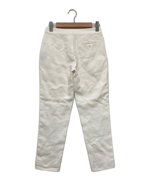 RALPH LAUREN Purple Label（ラルフ ローレン パープル レーベル）RALPH LAUREN PURPLE LABEL (ラルフ ローレン パープル レーベル) リネンパンツ ホワイトの古着・服飾アイテム