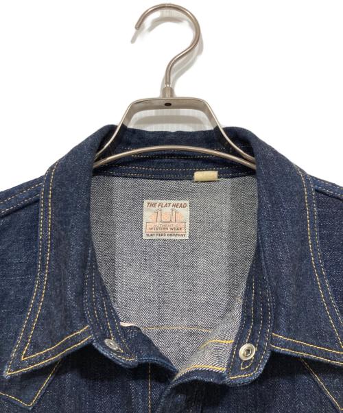 THE FLAT HEAD（ザ・フラットヘッド）THE FLAT HEAD (ザ・フラットヘッド) デニムウエスタンシャツ インディゴ サイズ:40の古着・服飾アイテム