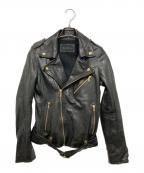 Hysteric Glamourヒステリックグラマー）の古着「ダブルライダースジャケット」｜ブラック