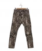 Needlesニードルズ）の古着「21SS SKINNY JEAN-PYTHON PT スキニーパンツ」｜ベージュ