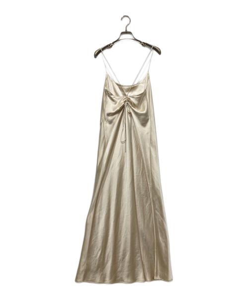 SLOBE IENA（スローブ イエナ）SLOBE IENA (スローブ イエナ) サテンナローキャミワンピース アイボリー サイズ:表記なしの古着・服飾アイテム