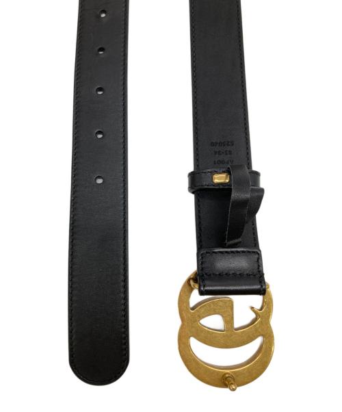 GUCCI（グッチ）GUCCI (グッチ) ダブルG スリムベルト ブラックの古着・服飾アイテム