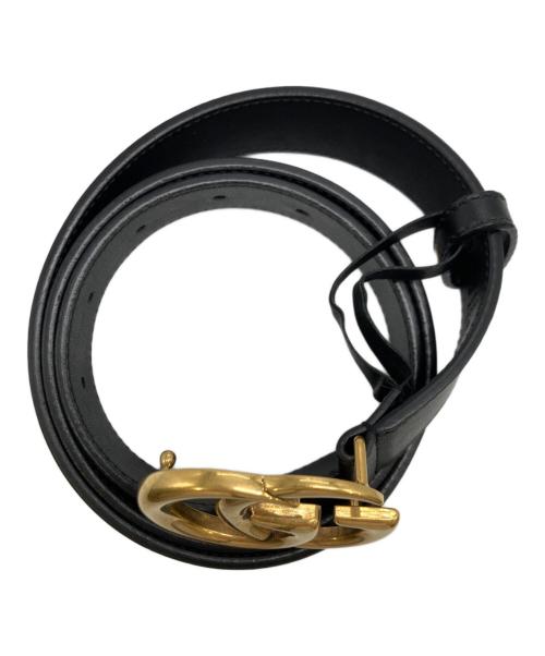 GUCCI（グッチ）GUCCI (グッチ) ダブルG スリムベルト ブラックの古着・服飾アイテム