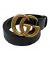 GUCCI（グッチ）の古着「ダブルG スリムベルト」｜ブラック