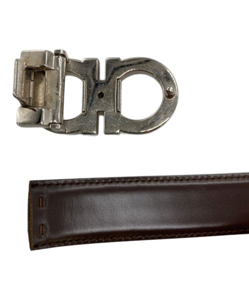 Salvatore Ferragamo（サルヴァトーレ フェラガモ）Salvatore Ferragamo (サルヴァトーレ フェラガモ) リバーシブルベルト ブラック×ブラウンの古着・服飾アイテム