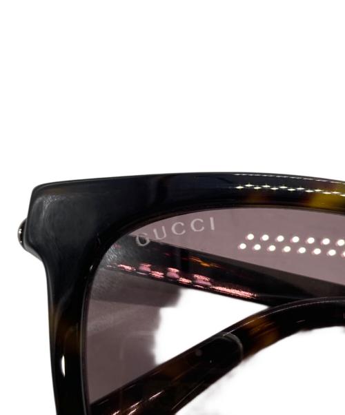 GUCCI（グッチ）GUCCI (グッチ) サングラス ブラウン サイズ:55□19-145の古着・服飾アイテム