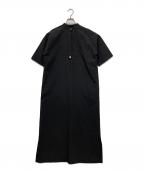 RIM.ARKリムアーク）の古着「ブラウスワンピース / Front design OP」｜ブラック