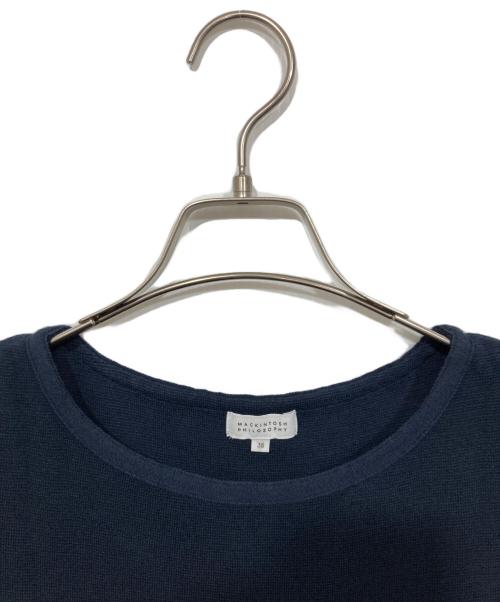 MACKINTOSH PHILOSOPHY（マッキントッシュ フィロソフィー）MACKINTOSH PHILOSOPHY (マッキントッシュ フィロソフィー) チェックノースリーブワンピース ネイビー サイズ:38の古着・服飾アイテム