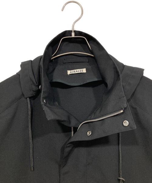 AURALEE（オーラリー）AURALEE (オーラリー) WOOL MAX CANVAS HOODED BLOUSON ブラック サイズ:1の古着・服飾アイテム
