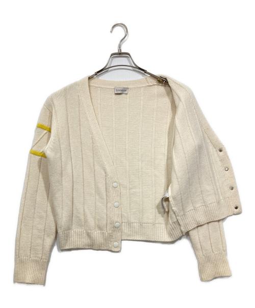 MONCLER（モンクレール）MONCLER (モンクレール) ウールカシミアカーディガン / CARDIGAN TRICOT アイボリー サイズ:Sの古着・服飾アイテム