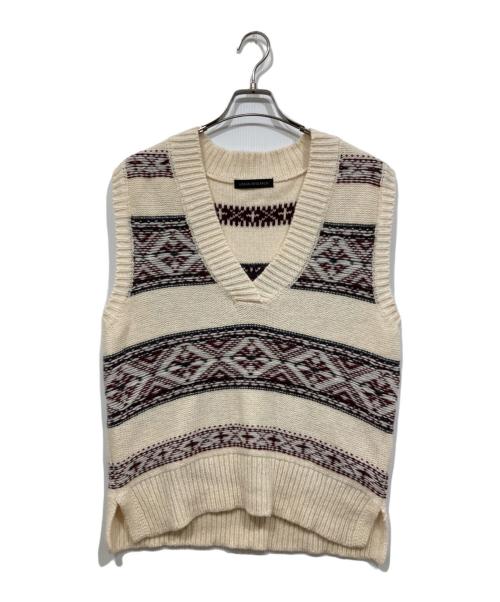 URBAN RESEARCH（アーバンリサーチ）URBAN RESEARCH (アーバンリサーチ) カウチンニットベスト アイボリー サイズ:FREEの古着・服飾アイテム