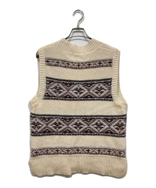 URBAN RESEARCH（アーバンリサーチ）URBAN RESEARCH (アーバンリサーチ) カウチンニットベスト アイボリー サイズ:FREEの古着・服飾アイテム