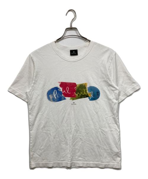 PS Paul Smith（ＰＳポールスミス）PS Paul Smith (ＰＳポールスミス) Tシャツ ホワイト サイズ:Mの古着・服飾アイテム
