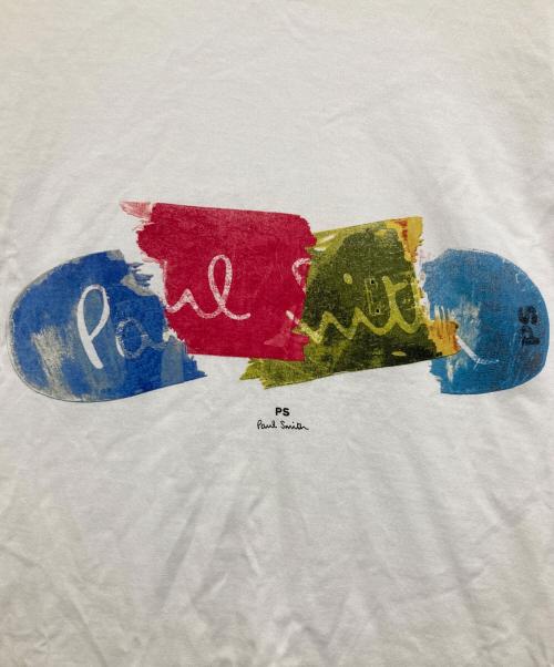 PS Paul Smith（ＰＳポールスミス）PS Paul Smith (ＰＳポールスミス) Tシャツ ホワイト サイズ:Mの古着・服飾アイテム