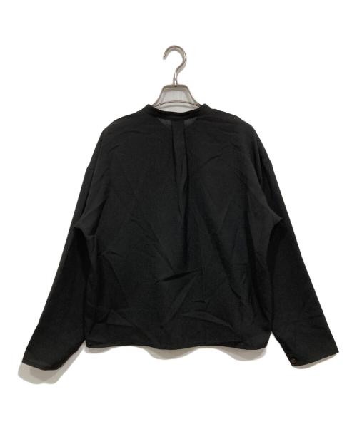 MACKINTOSH PHILOSOPHY（マッキントッシュ フィロソフィー）MACKINTOSH PHILOSOPHY (マッキントッシュ フィロソフィー) リネンライクオックススタンドカラージャケット ブラック サイズ:2の古着・服飾アイテム