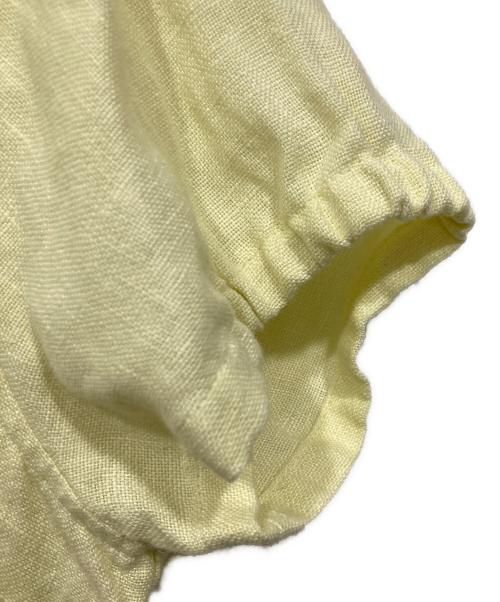 stripes（ストライプス）stripes (ストライプス) 半袖リネンシャツ イエロー サイズ:40の古着・服飾アイテム