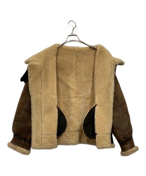 NO BRAND（ノーブランド）NO BRAND (ノーブランド) ムートンフライトジャケット/B-3 ブラウン サイズ:Ｍの古着・服飾アイテム