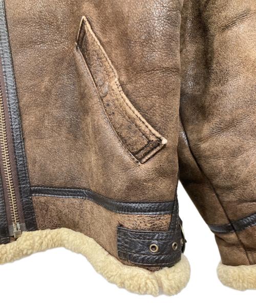 NO BRAND（ノーブランド）NO BRAND (ノーブランド) ムートンフライトジャケット/B-3 ブラウン サイズ:Ｍの古着・服飾アイテム