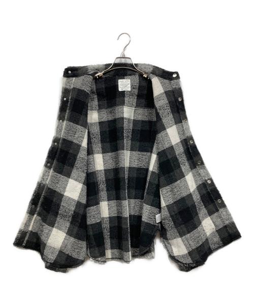 DANKE SCHON（ダンケ シェーン）DANKE SCHON (ダンケ シェーン) BLIND HOOK SHAGGY SH/ ブラインドホックシャギーシャツ ブラック サイズ:Freeの古着・服飾アイテム