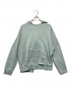 jiedaジエダ）の古着「ASYMMETRY HOODIE  / アシンメトリーパーカー」｜ブルー