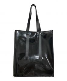 +J（プラスジェイ）の古着「レザートートバッグ」｜ブラック