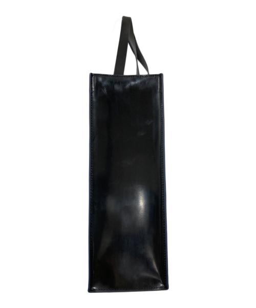 +J（プラスジェイ）+J (プラスジェイ) レザートートバッグ ブラックの古着・服飾アイテム