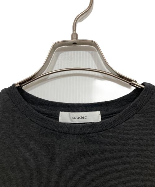 suadeo（スアデオ）suadeo (スアデオ) ドロップショルダーワイドTシャツ ブラック サイズ:Freeの古着・服飾アイテム