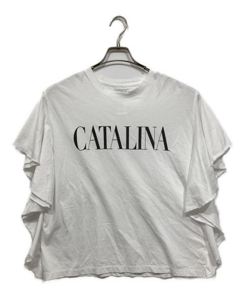 MICA&DEAL（マイカアンドディール）MICA&DEAL (マイカアンドディール) ロゴフリルTシャツ ホワイト サイズ:FREEの古着・服飾アイテム