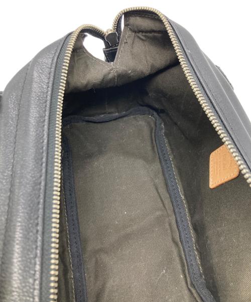 B3LABO（ビースリーラボ）b3labo (ビースリーラボ) レザーショルダーバッグ ブラックの古着・服飾アイテム