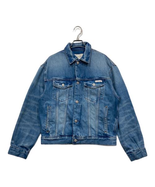 Calvin Klein Jeans（カルバンクラインジーンズ）Calvin Klein Jeans (カルバンクラインジーンズ) 90s ウォッシュドデニムトラッカージャケット ブルー サイズ:XSの古着・服飾アイテム