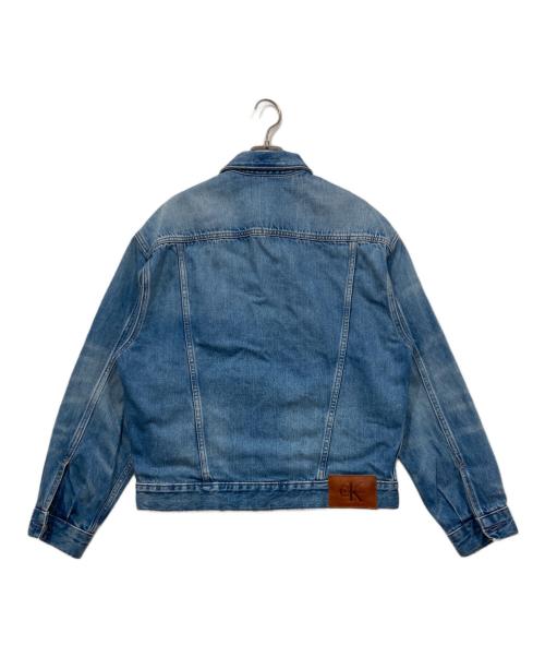 Calvin Klein Jeans（カルバンクラインジーンズ）Calvin Klein Jeans (カルバンクラインジーンズ) 90s ウォッシュドデニムトラッカージャケット ブルー サイズ:XSの古着・服飾アイテム