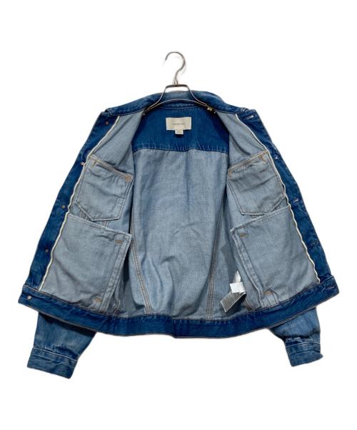 Calvin Klein Jeans（カルバンクラインジーンズ）Calvin Klein Jeans (カルバンクラインジーンズ) 90s ウォッシュドデニムトラッカージャケット ブルー サイズ:XSの古着・服飾アイテム