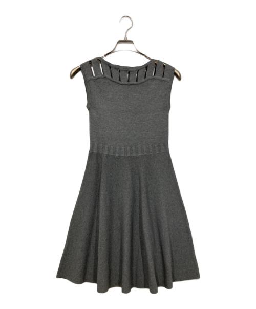MILLY（ミリー）MILLY (ミリー) ノースリーブワンピース グレー サイズ:P 未使用品の古着・服飾アイテム
