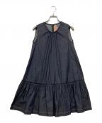 N°21ヌメロヴェントゥーノ）の古着「ノースリーブワンピース / ダンガリーノースリーブワンピース」｜インディゴ