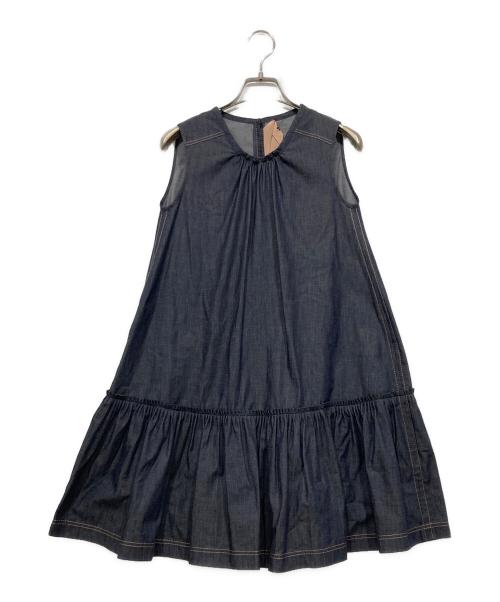 N°21（ヌメロヴェントゥーノ）N°21 (ヌメロヴェントゥーロ) ノースリーブワンピース / ダンガリーノースリーブワンピース インディゴ サイズ:36の古着・服飾アイテム