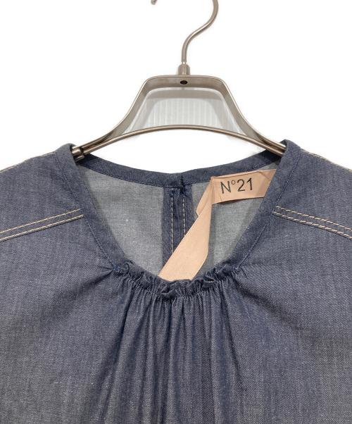 N°21（ヌメロヴェントゥーノ）N°21 (ヌメロヴェントゥーロ) ノースリーブワンピース / ダンガリーノースリーブワンピース インディゴ サイズ:36の古着・服飾アイテム