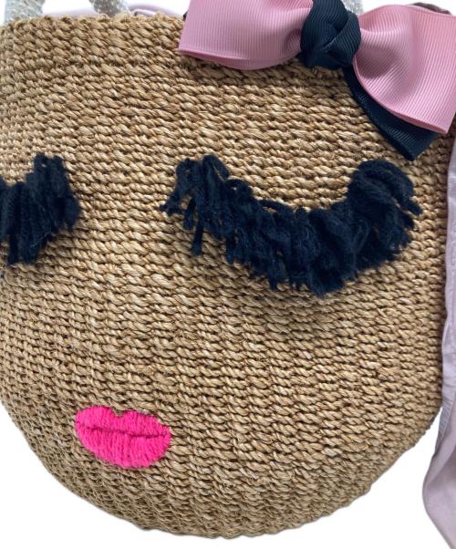 a-jolie（アジョリー）a-jolie (アジョリー) アイラッシュ カゴバッグ ベージュの古着・服飾アイテム