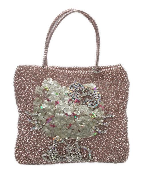 ANTEPRIMA（アンテプリマ）ANTEPRIMA (アンテプリマ) ハローキティ コラボ ワイヤーハンドバッグ ピンクの古着・服飾アイテム