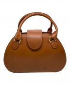 leather craft by emiレザークラフトバイエミ）の古着「レザーハンドバッグ」｜ブラウン