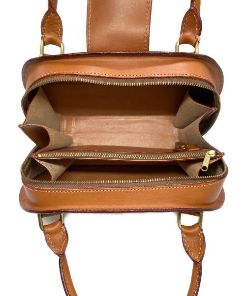 leather craft by emi（レザークラフトバイエミ）leather craft by emi (レザークラフトバイエミ) レザーハンドバッグ ブラウンの古着・服飾アイテム