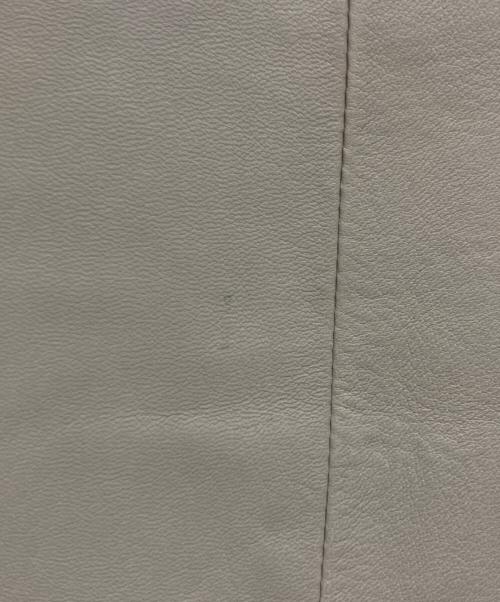 RAY BEAMS（レイ ビームス）RAY BEAMS (レイ ビームス) ノーカラーラムレザージャケット ライトピンク サイズ:1の古着・服飾アイテム