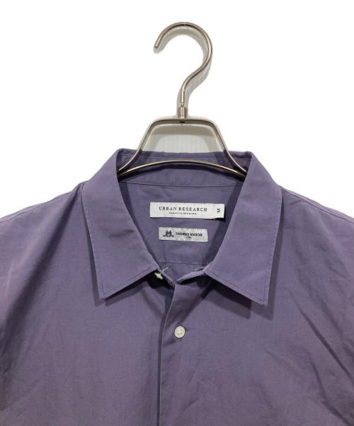 URBAN RESEARCH（アーバンリサーチ）URBAN RESEARCH (アーバンリサーチ) トーマスメイソンオーバーショートスリーブシャツ パープル サイズ:Mの古着・服飾アイテム