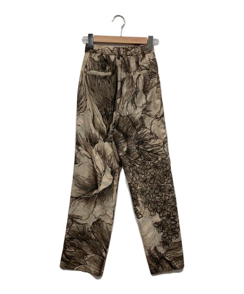 KEITA MARUYAMA（ケイタマルヤマ）KEITA MARUYAMA (ケイタマルヤマ) Ameri (アメリ) 2TUCK STRAIGHT PANTS / 2タックストレートパンツ ベージュ サイズ:Sの古着・服飾アイテム