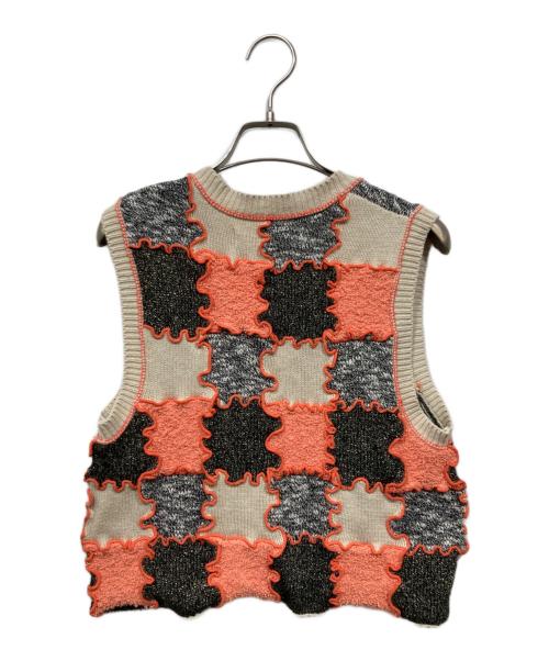 mag.by c（マグバイシー）mag.by c (マグバイシー) ニットベスト ベージュ サイズ:Fの古着・服飾アイテム