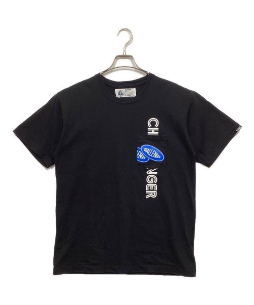 CHALLENGER（チャレンジャー）CHALLENGER (チャレンジャー) ロゴポケットTシャツ / LOGO PKT TEE ブラック サイズ:Lの古着・服飾アイテム