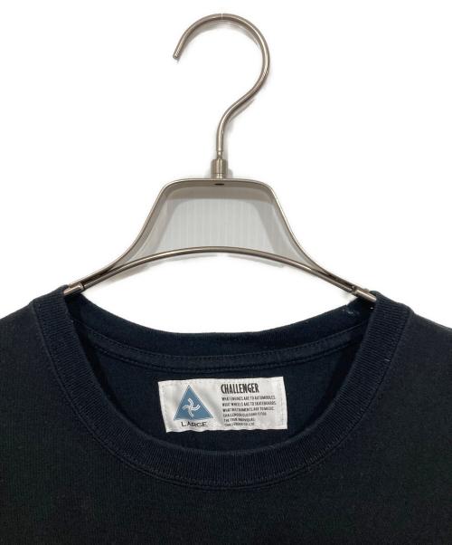 CHALLENGER（チャレンジャー）CHALLENGER (チャレンジャー) ロゴポケットTシャツ / LOGO PKT TEE ブラック サイズ:Lの古着・服飾アイテム