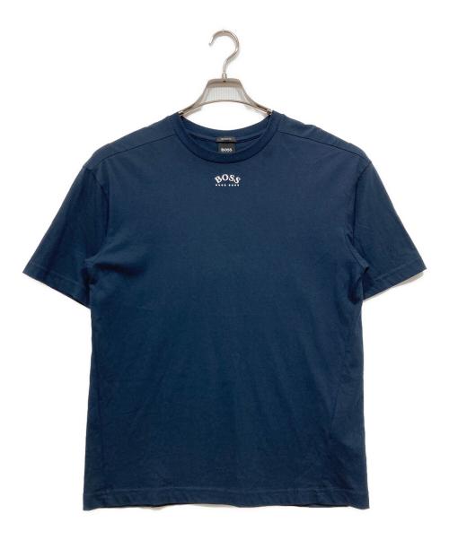 BOSS HUGO BOSS（ボス ヒューゴボス）BOSS HUGO BOSS (ボス ヒューゴボス) ロゴプリントTEE ネイビー サイズ:XSの古着・服飾アイテム