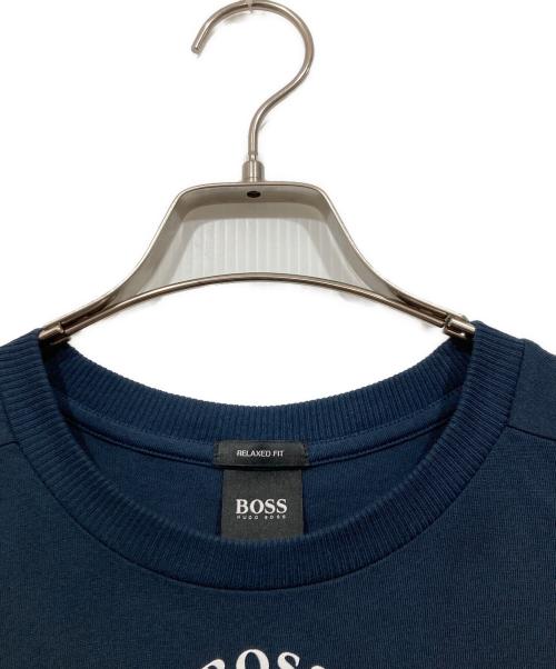 BOSS HUGO BOSS（ボス ヒューゴボス）BOSS HUGO BOSS (ボス ヒューゴボス) ロゴプリントTEE ネイビー サイズ:XSの古着・服飾アイテム