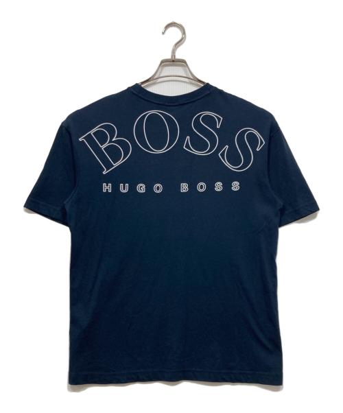 BOSS HUGO BOSS（ボス ヒューゴボス）BOSS HUGO BOSS (ボス ヒューゴボス) ロゴプリントTEE ネイビー サイズ:XSの古着・服飾アイテム