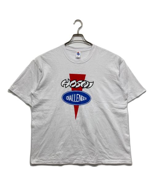 CHALLENGER（チャレンジャー）CHALLENGER (チャレンジャー) HOSOI (ホソイ) ロゴTシャツ ホワイト サイズ:Lの古着・服飾アイテム